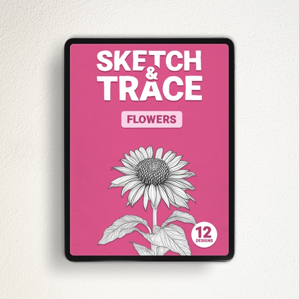 Sketch & Trace Flowers